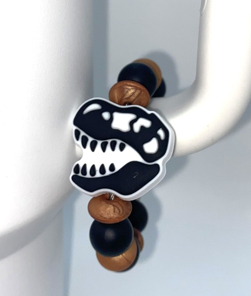 T-Rex Skull Dinosaur Stanley Tumbler Cup Handle Charm