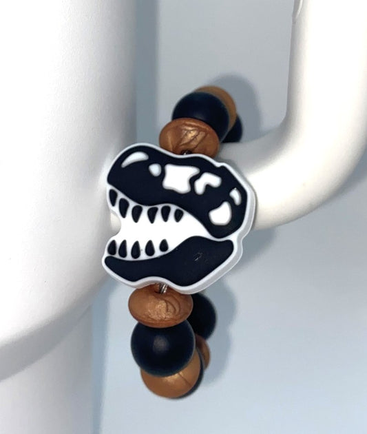 T-Rex Skull Dinosaur Stanley Tumbler Cup Handle Charm