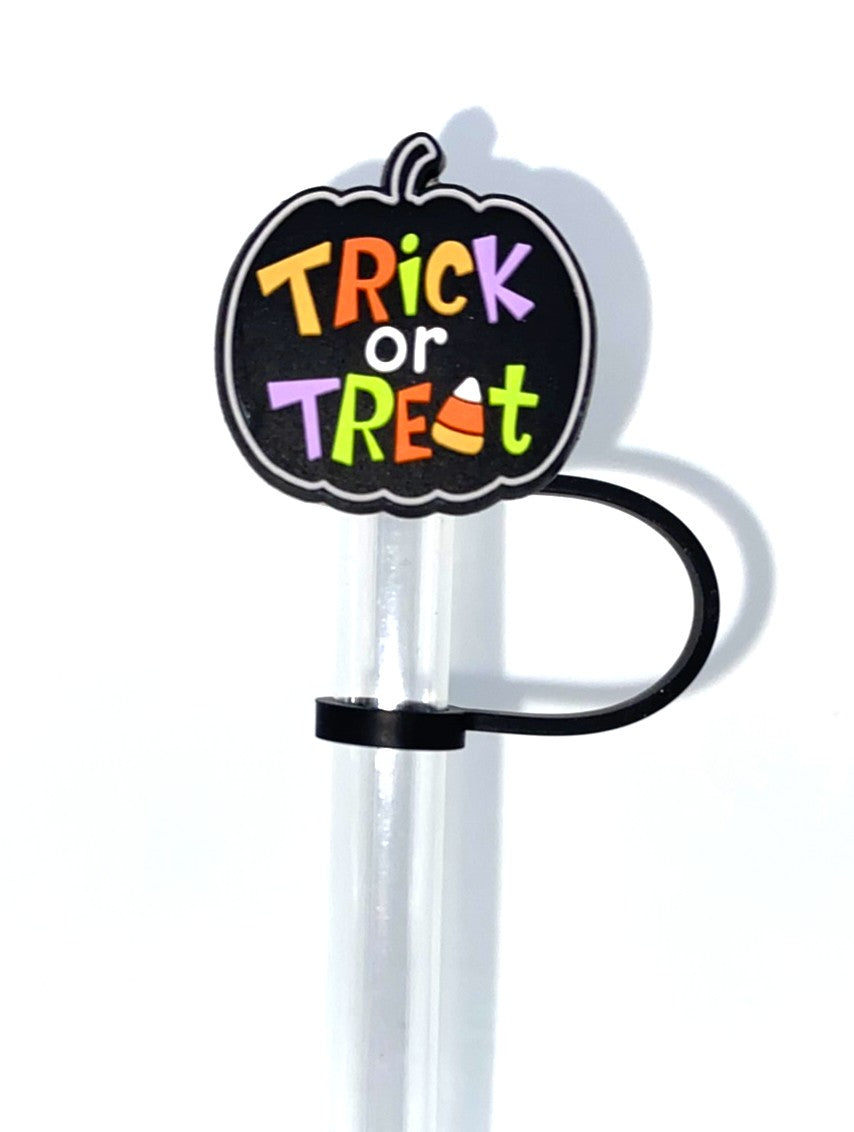 Trick or Treat Halloween Straw Topper