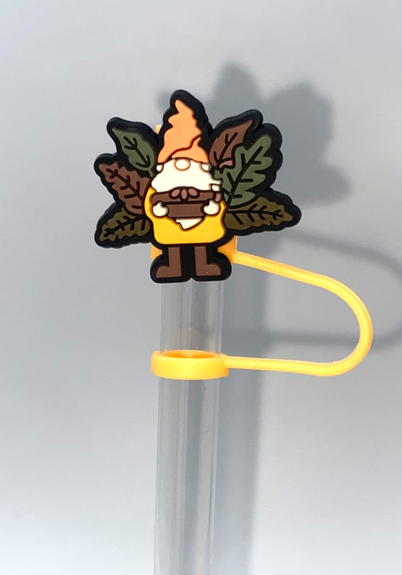Turkey Gnome Thanksgiving Straw Topper