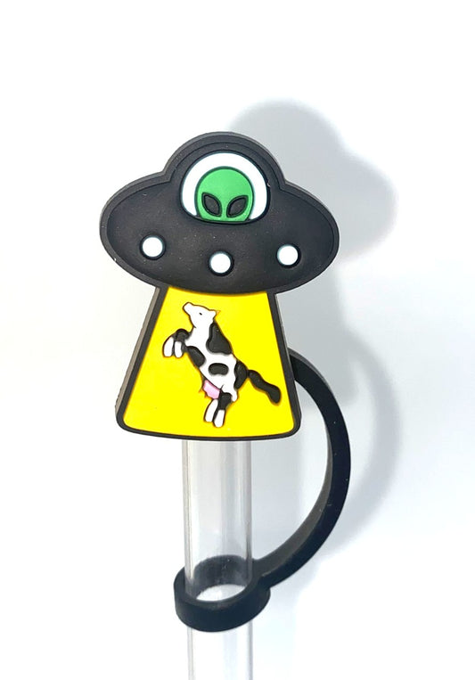 UFO Black w/Cow Straw Topper
