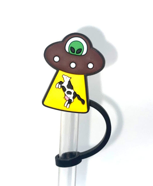 UFO Brown w/Cow Straw Topper