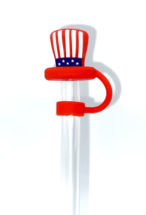 Patriotic Uncle Sam Hat 3D Straw Topper