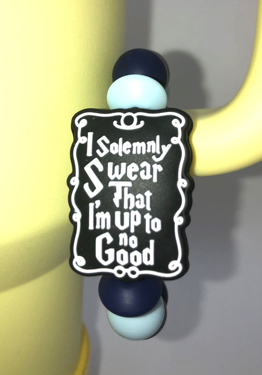 I Solemnly Swear Wizard Map Raven Colors Stanley Tumbler Cup Handle Charm