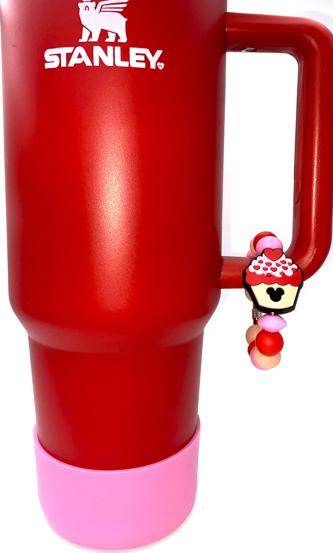 Valentine Cupcake Magical Mouse Ears Stanley Tumbler Cup Handle Charm
