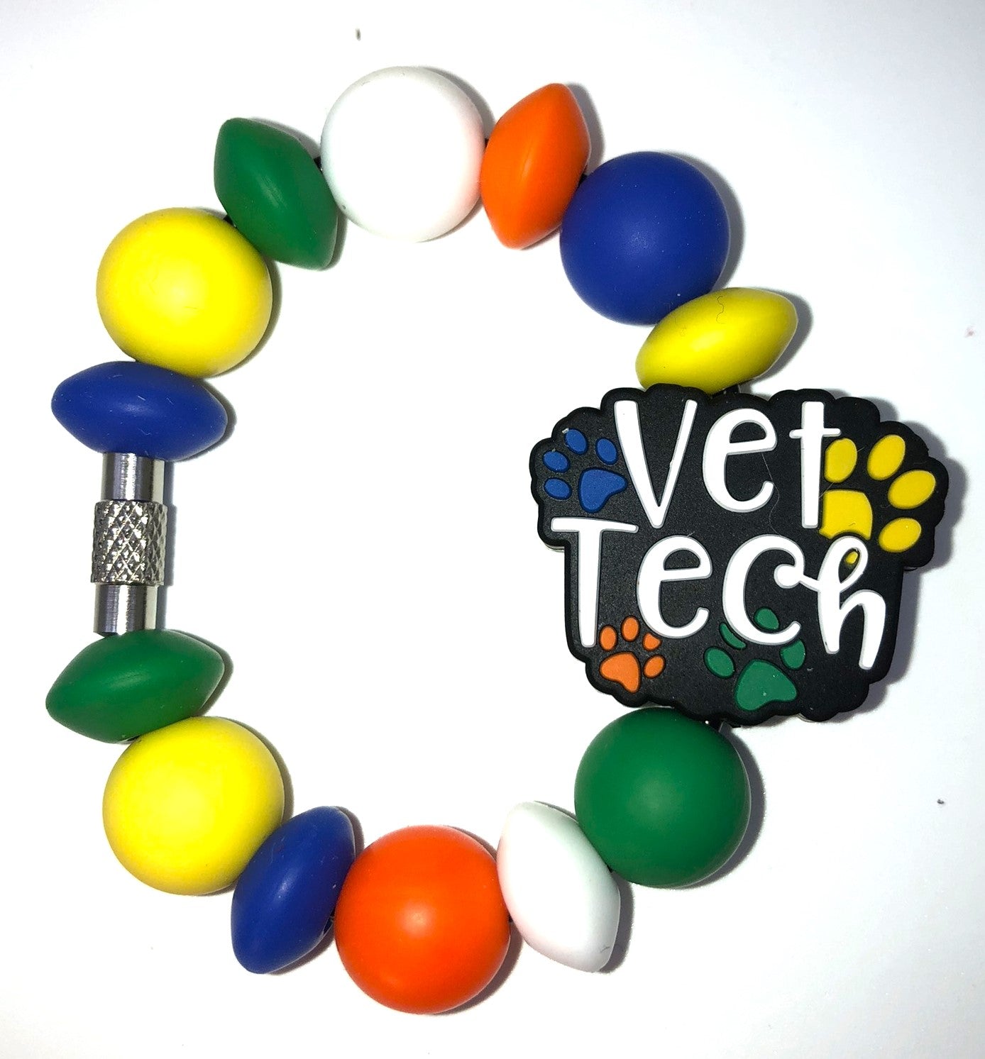 Vet Tech w/Paw Prints Stanley Tumbler Cup Handle Charm