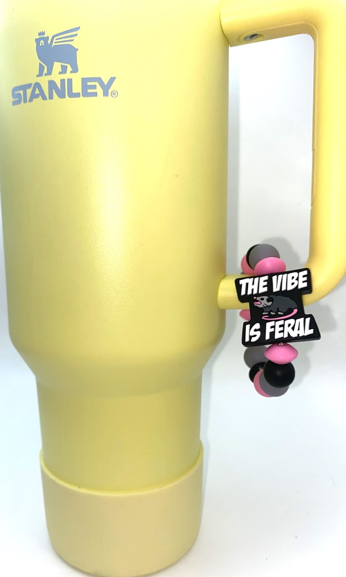 The Vibe Is Feral Possum Funny Stanley Tumbler Cup Handle Charm