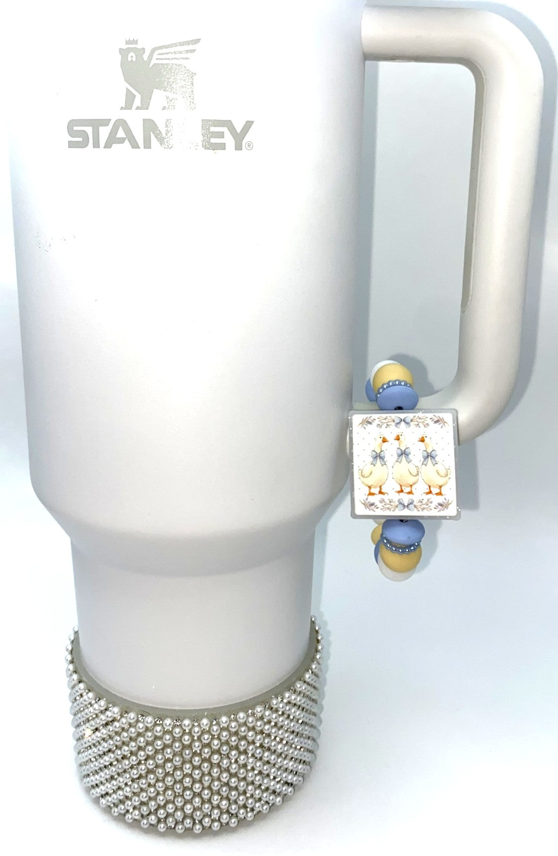 Vintage Geese Glitter Stanley Tumbler Cup Handle Charm