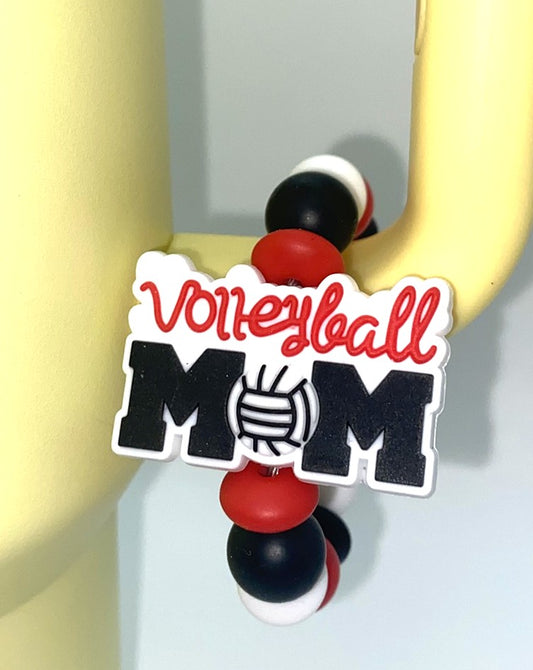 Volleyball Mom Stanley Tumbler Cup Handle Charm