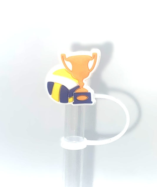 Volleyball Trophy Straw Topper