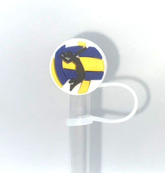 Volleyball Spike Straw Topper