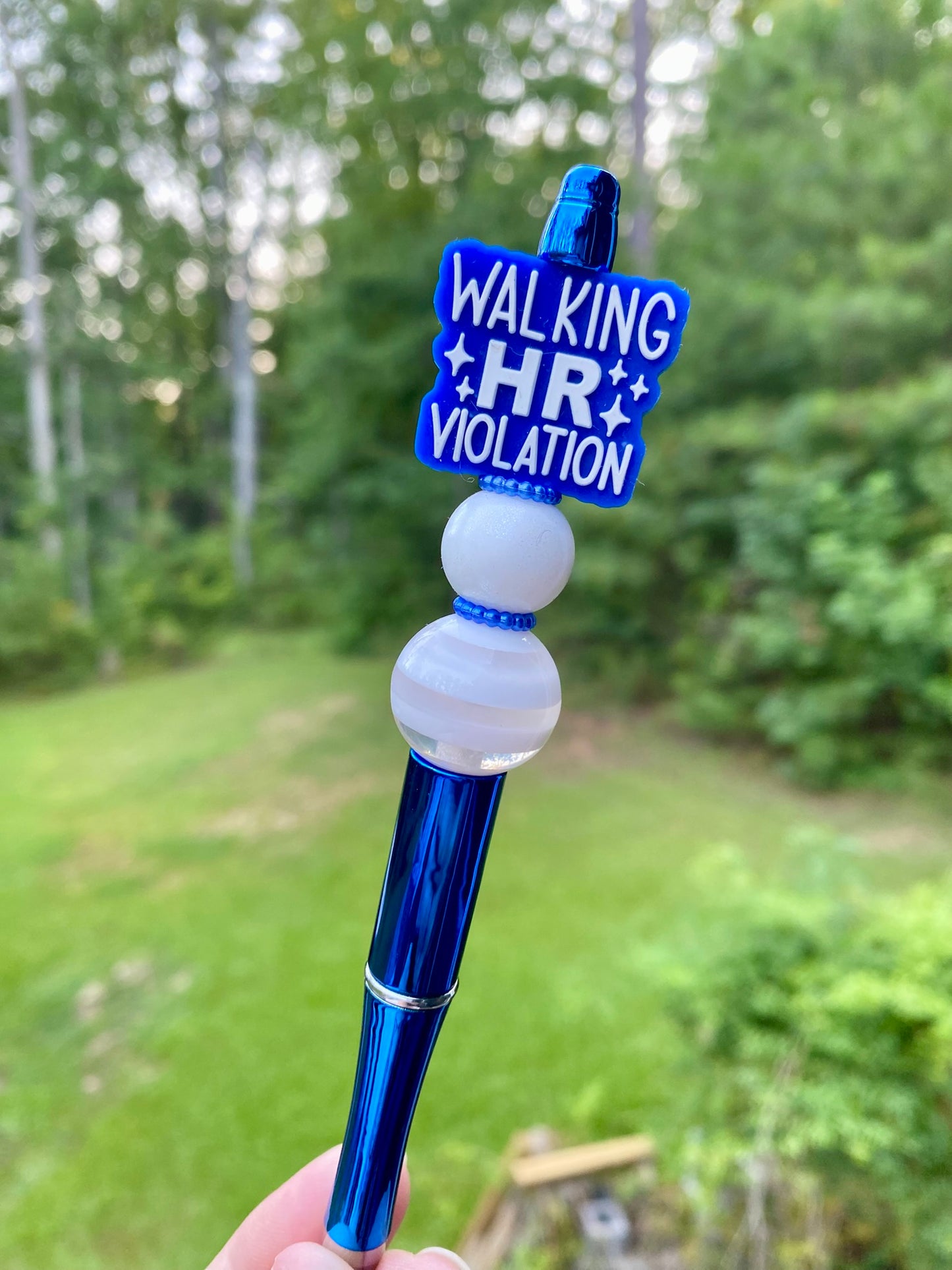 Walking HR Violation Beaded Pen