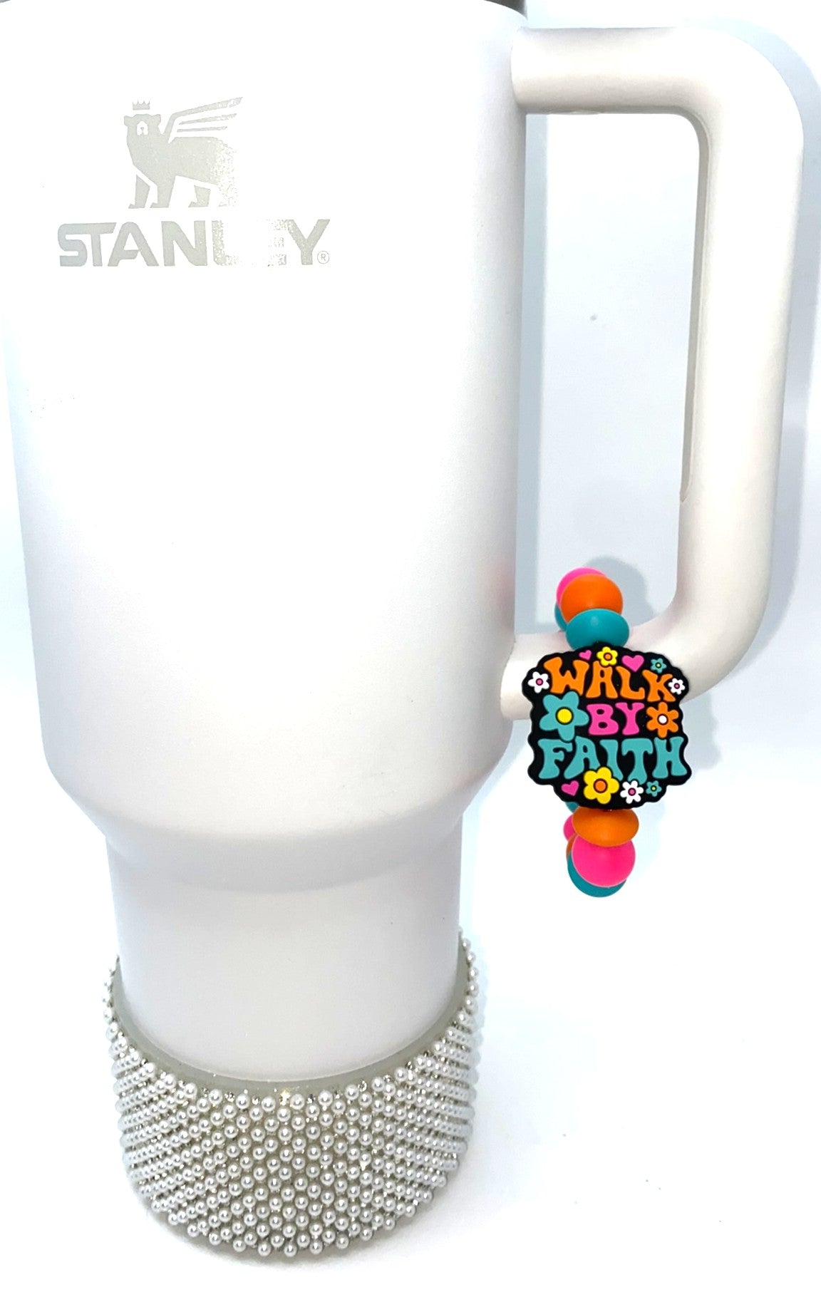 Walk By Faith Stanley Tumbler Cup Handle Charm