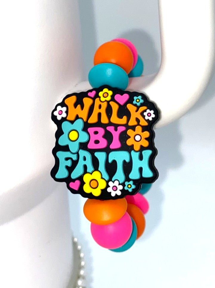 Walk By Faith Stanley Tumbler Cup Handle Charm