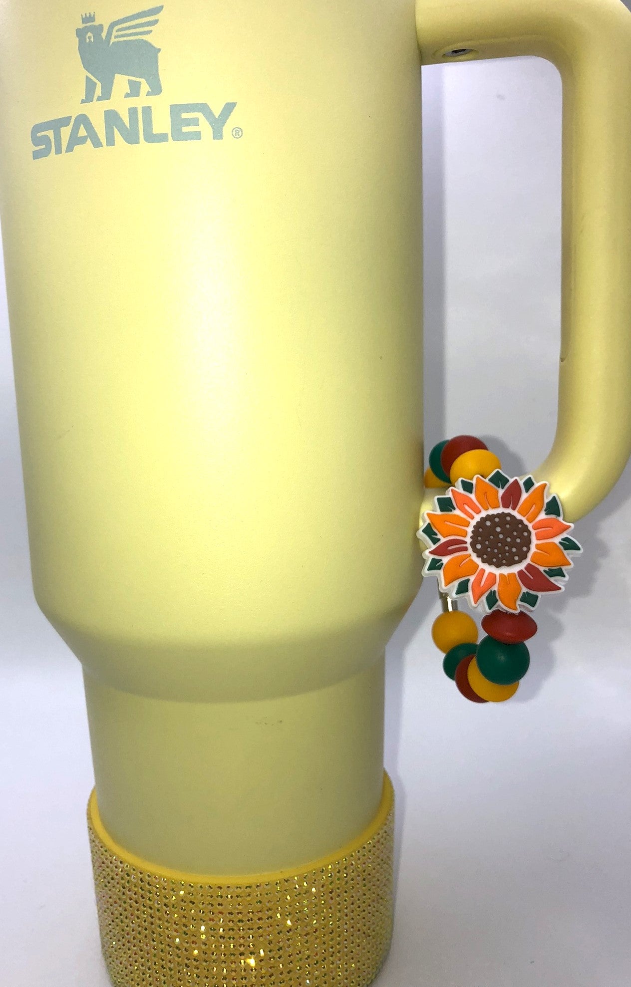 Yellow Western Sunflower Stanley Tumbler Cup Handle Charm