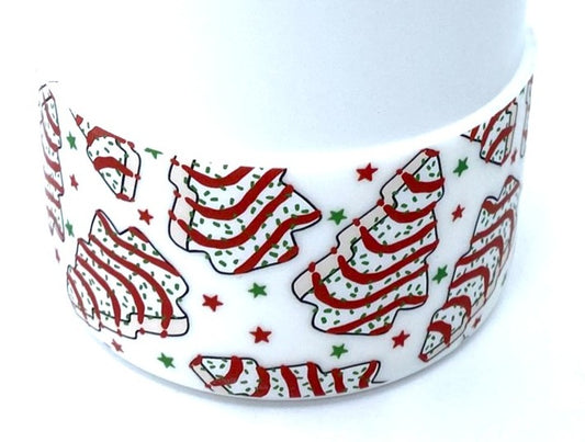 White Christmas Tree Cakes Tumbler Boot Sleeve #168