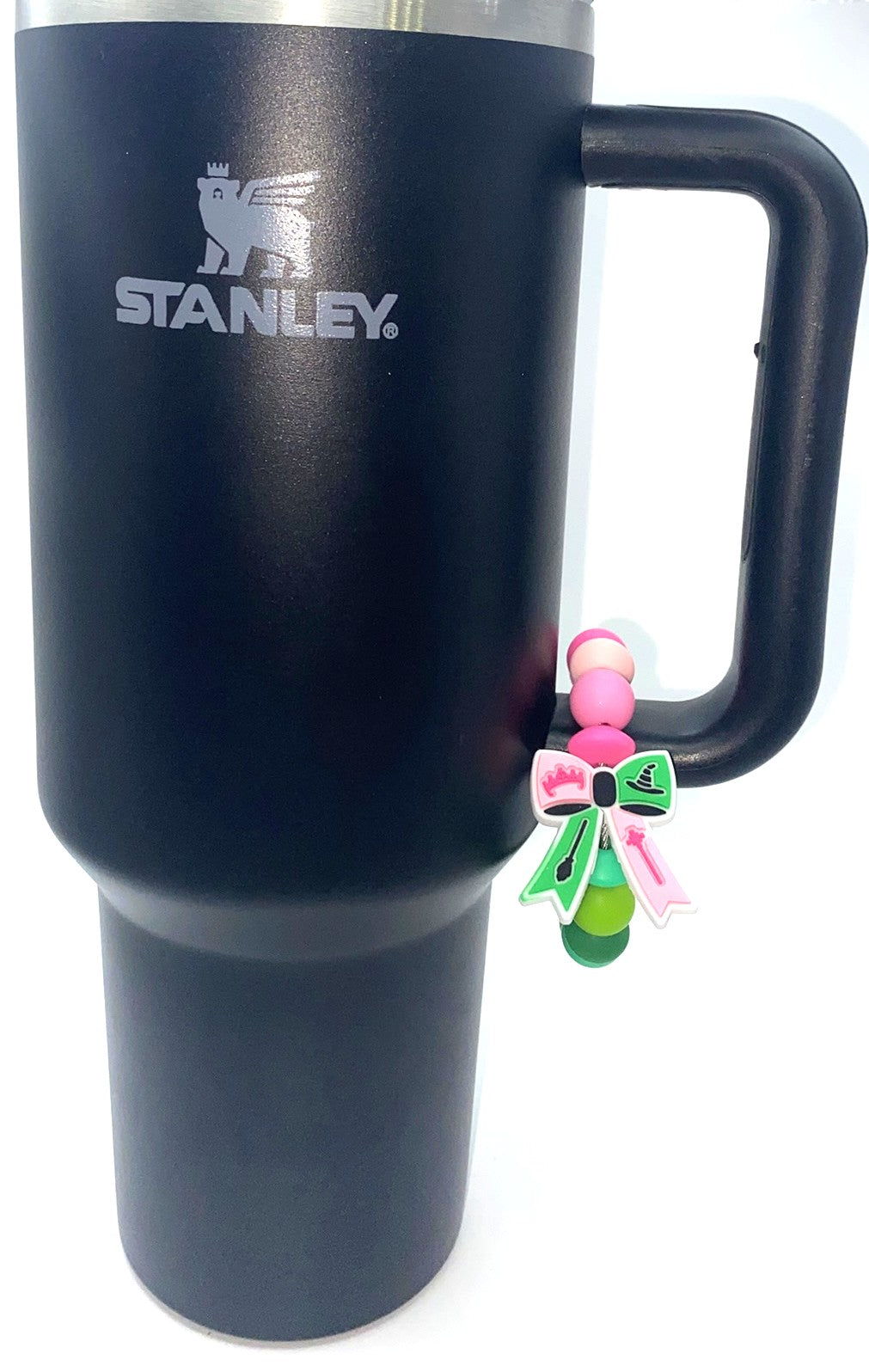 Wicked Coquette Bow Stanley Tumbler Cup Handle Charm