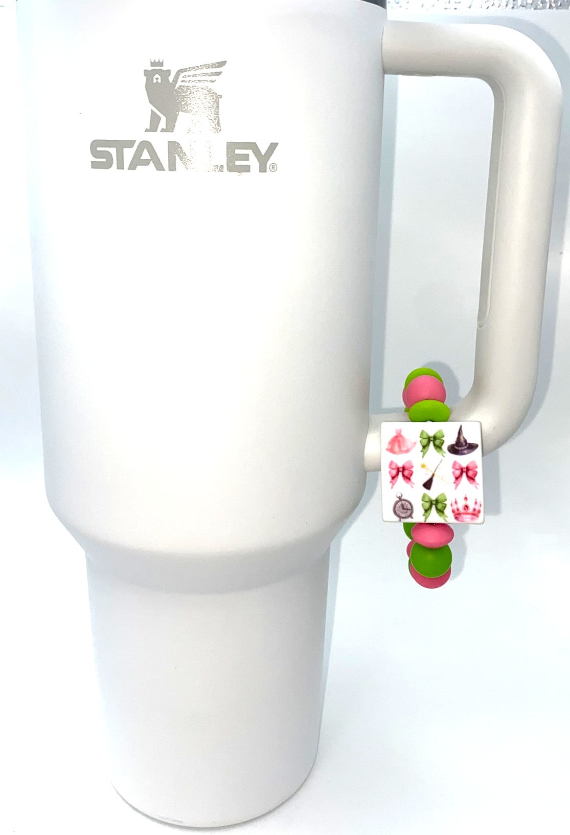 Wicked Coquette Bows Printed Stanley Tumbler Cup Handle Charm