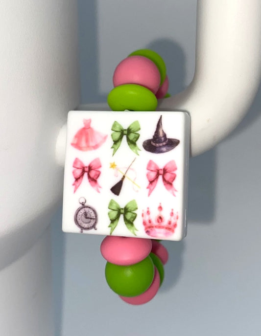 Wicked Coquette Bows Printed Stanley Tumbler Cup Handle Charm