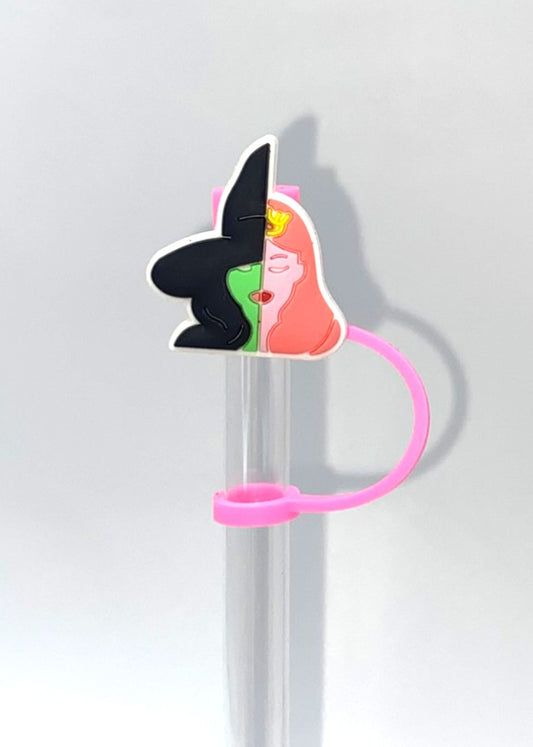 Wicked Witches Half Faces Straw Topper