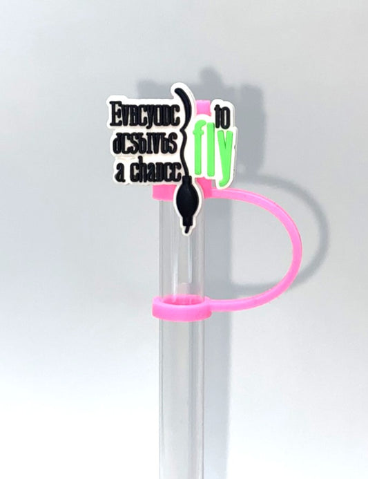 Wicked Everyone Deserves A Chance To Fly Straw Topper