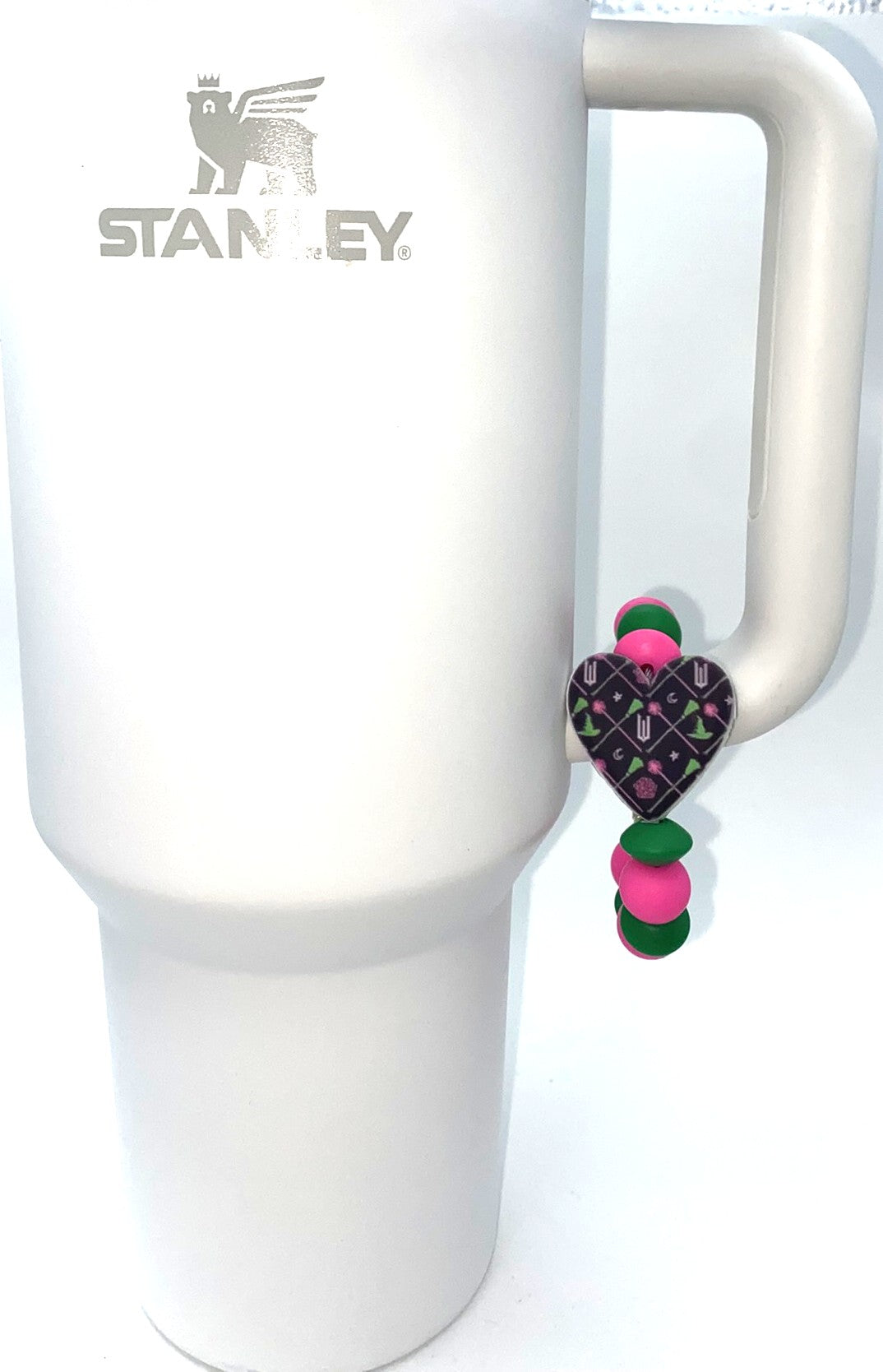 Wicked Heart Printed Stanley Tumbler Cup Handle Charm