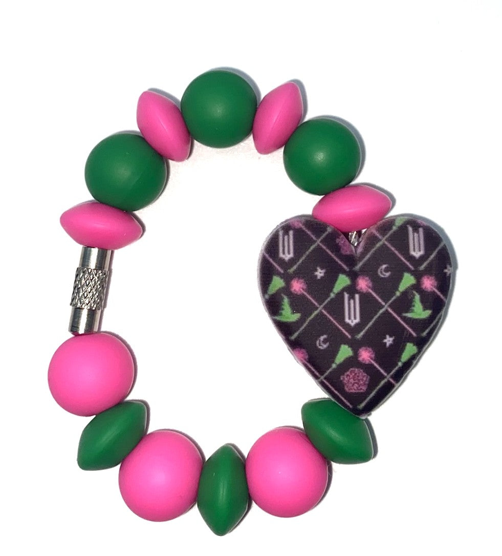 Wicked Heart Printed Stanley Tumbler Cup Handle Charm