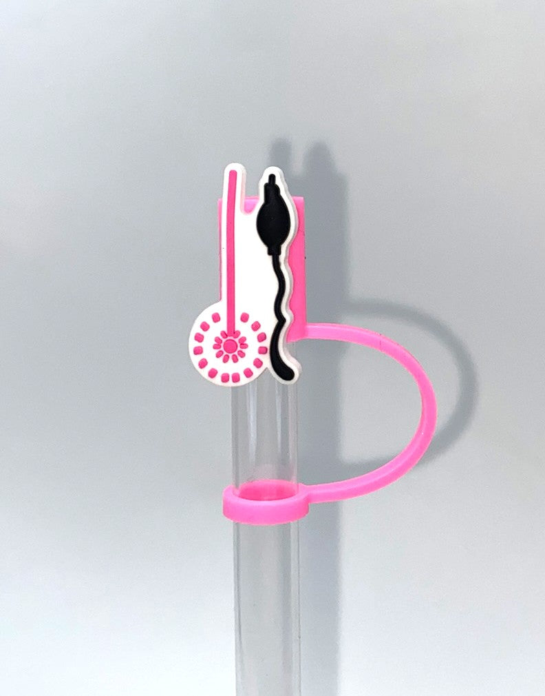 Wicked Broom & Wand Straw Topper