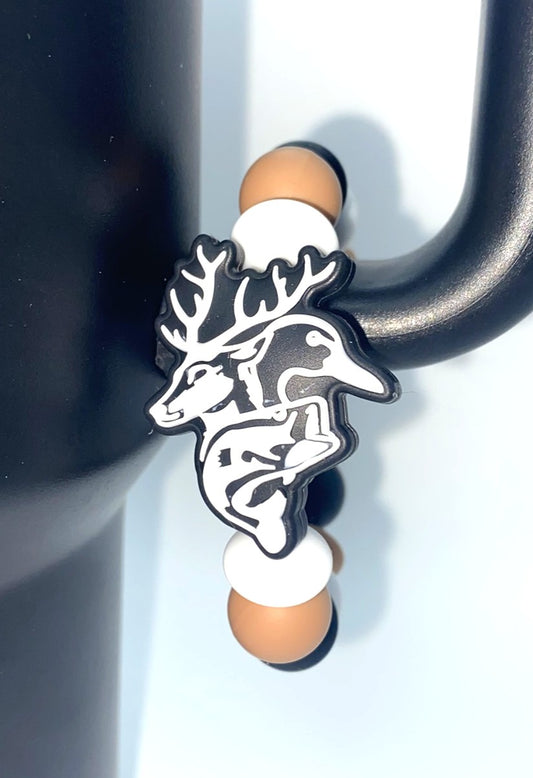Wildlife Hunting Deer Fish Duck Stanley Tumbler Cup Handle Charm