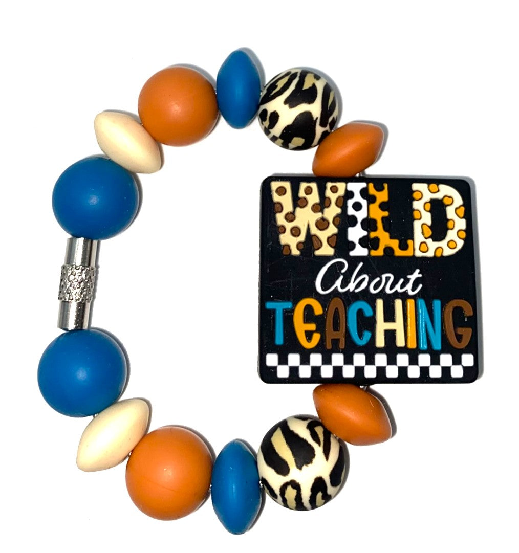 Wild About Teaching Stanley Tumbler Cup Handle Charm