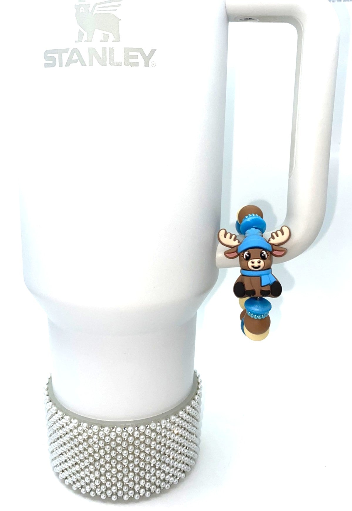 Winter Moose 3D Stanley Tumbler Cup Handle Charm