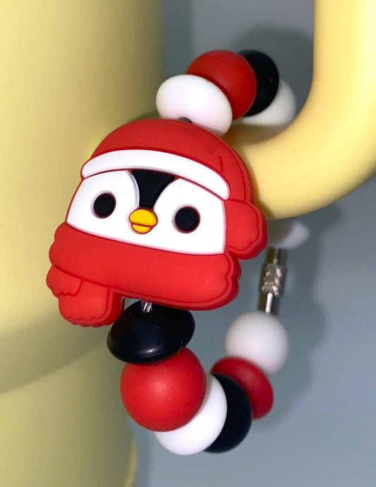 Christmas Winter Penguin Stanley Tumbler Cup Handle Charm