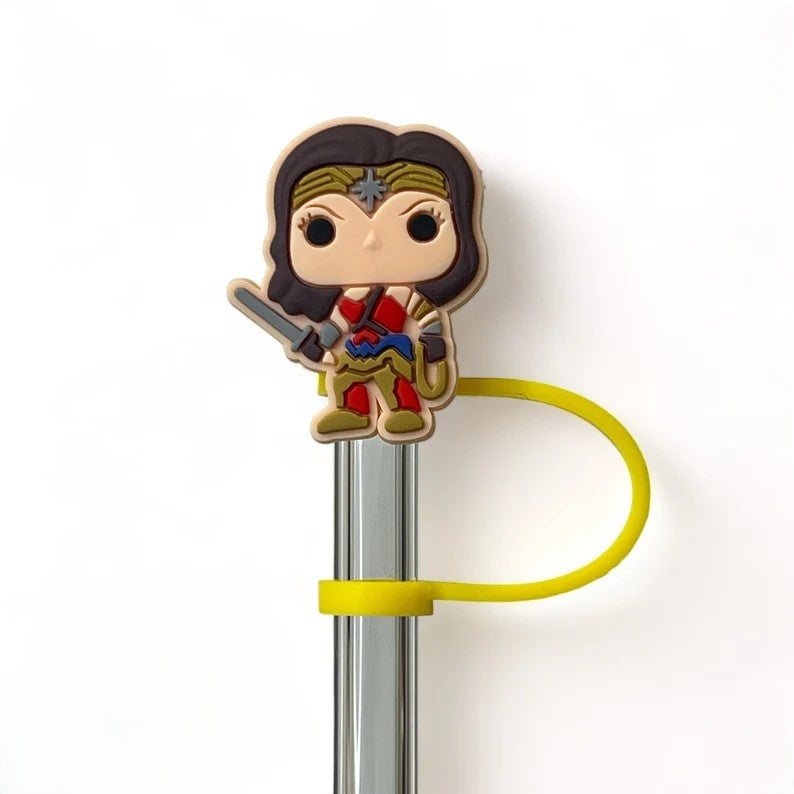 Wonderful Woman Super Hero Straw Topper
