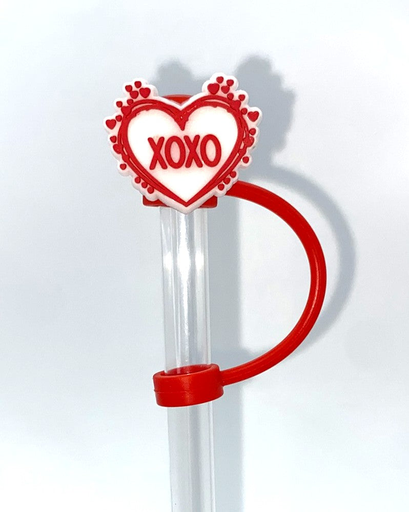 XOXO Heart Straw Topper