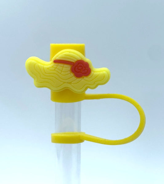 Yellow Straw Hat Summer Straw Topper