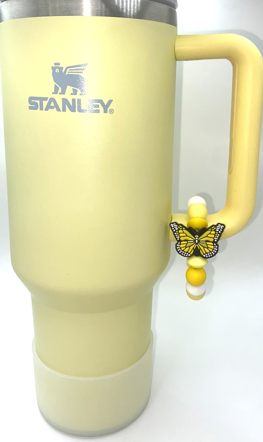 Yellow Monarch Butterfly Stanley Tumbler Cup Handle Charm