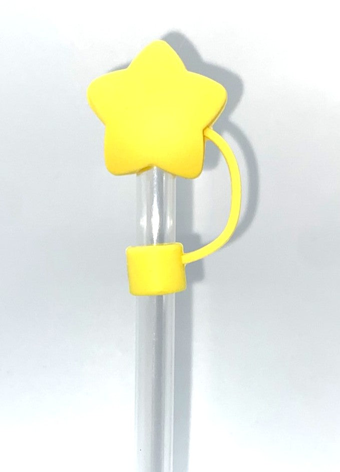 Soft Yellow Star 3D Straw Topper
