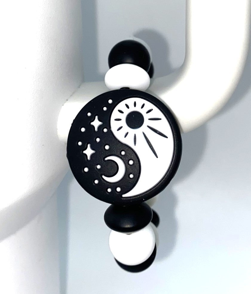 Yin & Yang Sun Moon & Stars Stanley Tumbler Cup Handle Charm