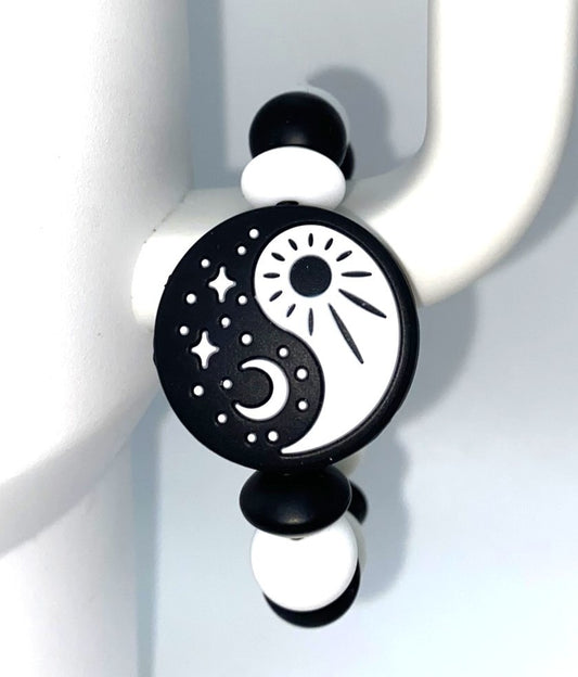 Yin & Yang Sun Moon & Stars Stanley Tumbler Cup Handle Charm