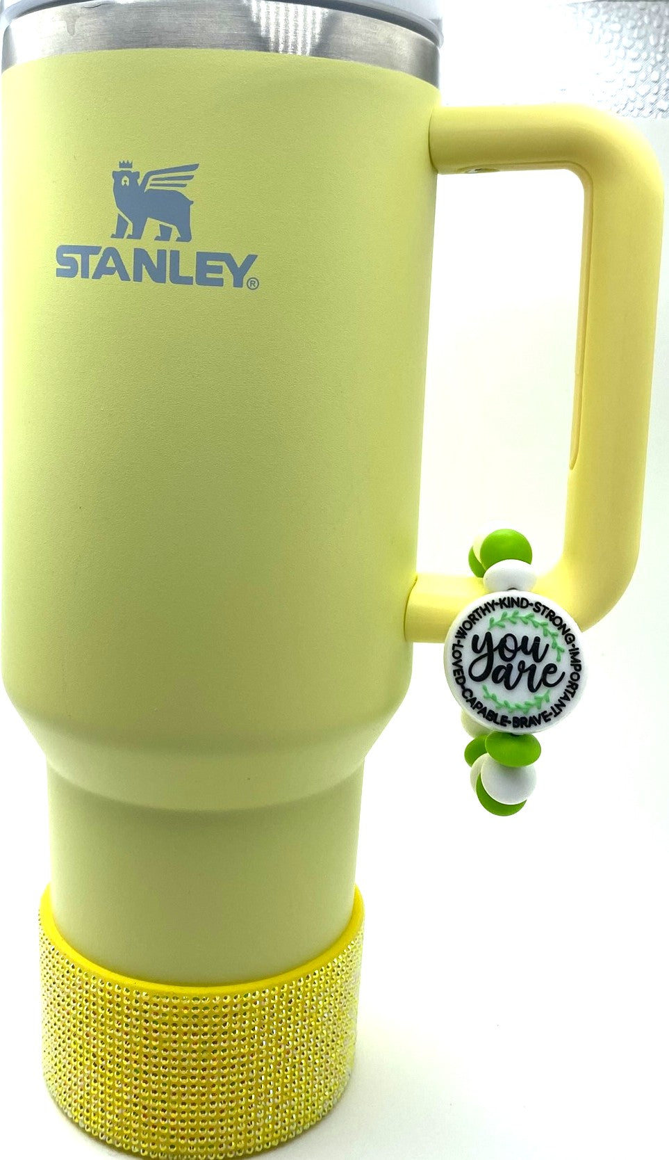 You Are: Worthy Kind Strong Important Brave Capable Loved Stanley Tumbler Cup Handle Charm