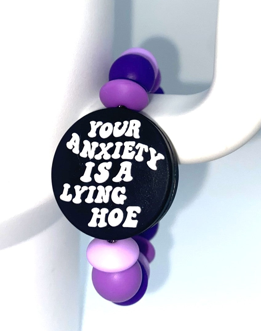 Your Anxiety Is A Lying Hoe Stanley Tumbler Cup Handle Charm