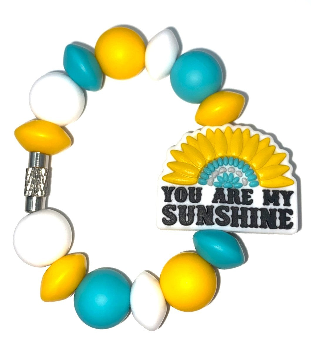 You Are My Sunshine Sunflower Stanley Tumbler Cup Handle Charm