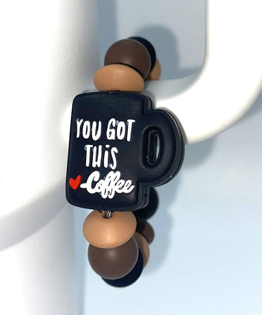 You Got This Coffee Mug Black Stanley Tumbler Cup Handle Charm