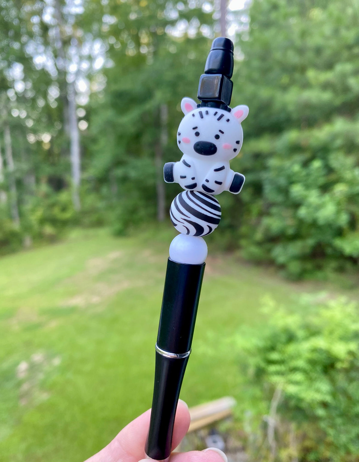 Zebra 3D Beaded Pen