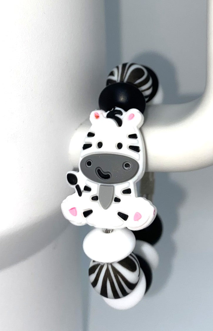 Cute Zebra Baby Stanley Tumbler Cup Handle Charm