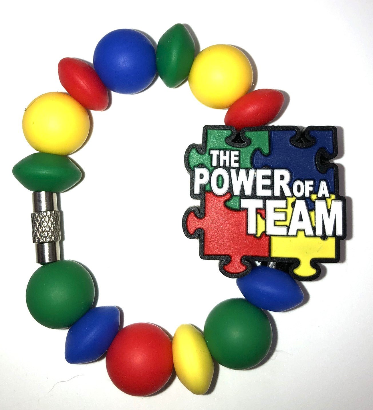 Autism The Power Of A Team Puzzle Awareness Stanley Tumbler Cup Handle Charm - Plum Branch Creations