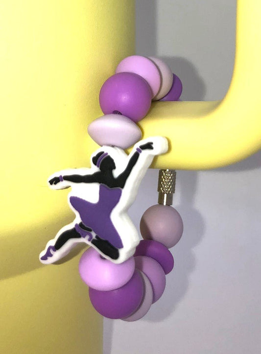 Ballerina Dancer Stanley Tumbler Cup Handle Charm - Plum Branch Creations