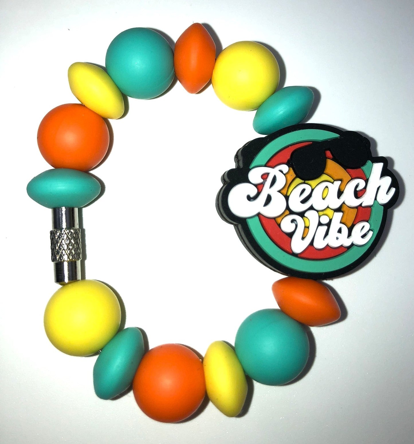 Beach Vibe Stanley Tumbler Cup Handle Charm - Plum Branch Creations