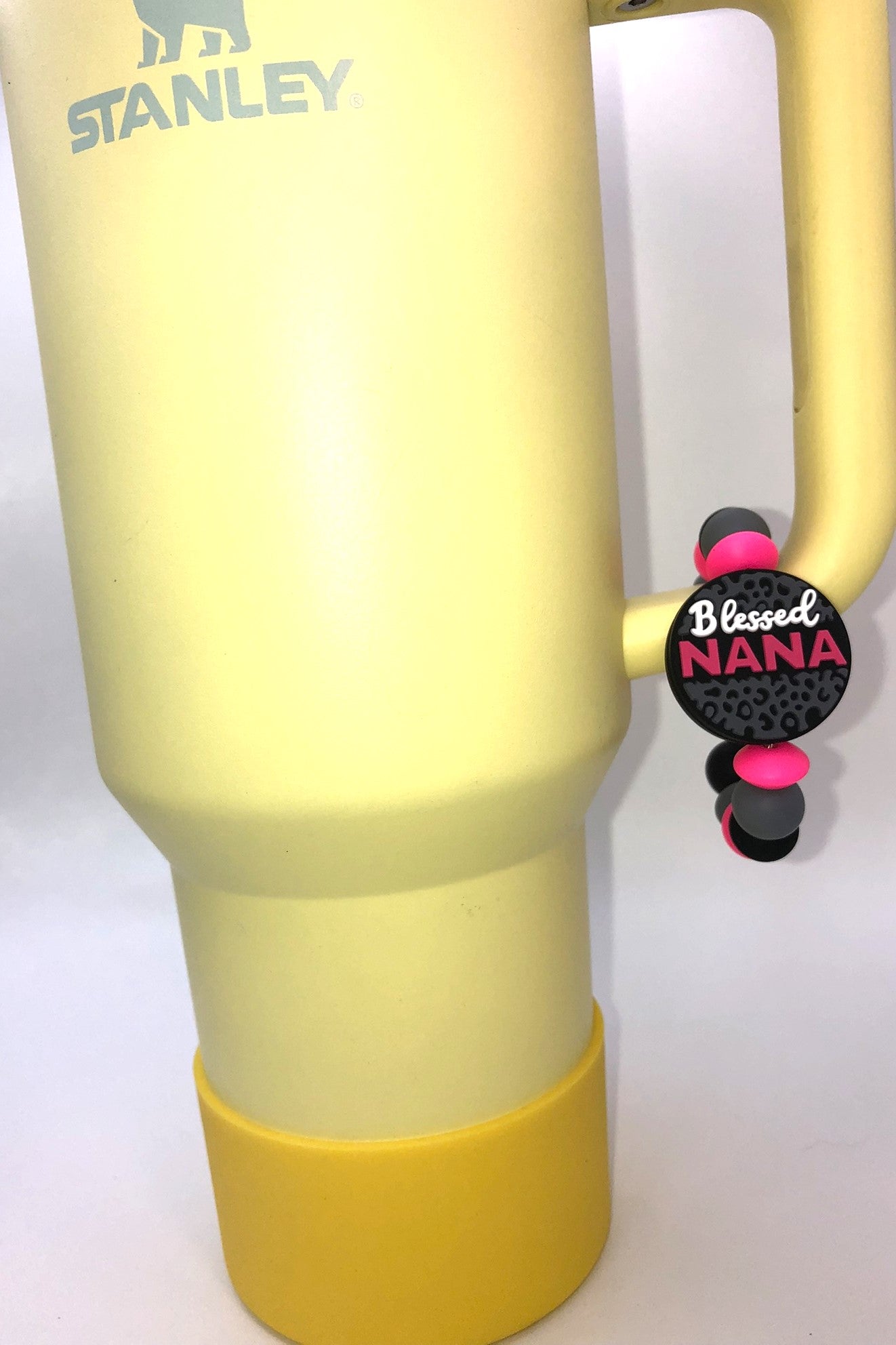 Blessed Nana Circle Stanley Tumbler Cup Handle Charm - Plum Branch Creations