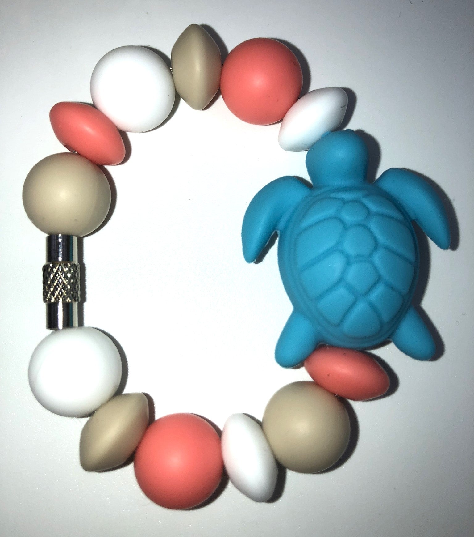 Blue 3D Sea Turtle Stanley Tumbler Cup Handle Charm - Plum Branch Creations